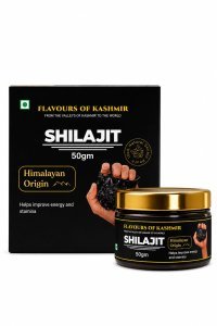 Flavours of Kashmir Shilajit | Pure & Natural Himalayan Shilajit Resin | Rich in Fulvic Acid | Supports Strength, Stamina, Energy & Vitality | Ayurvedic Wellness Supplement